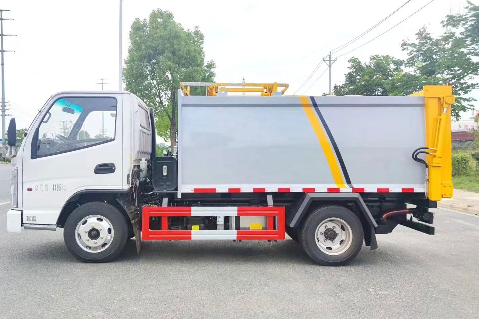 Caminhão basculante tipo pendurar lateral para transporte