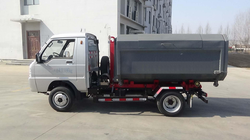 Caminhão de lixo de compressão removível tipo caixa